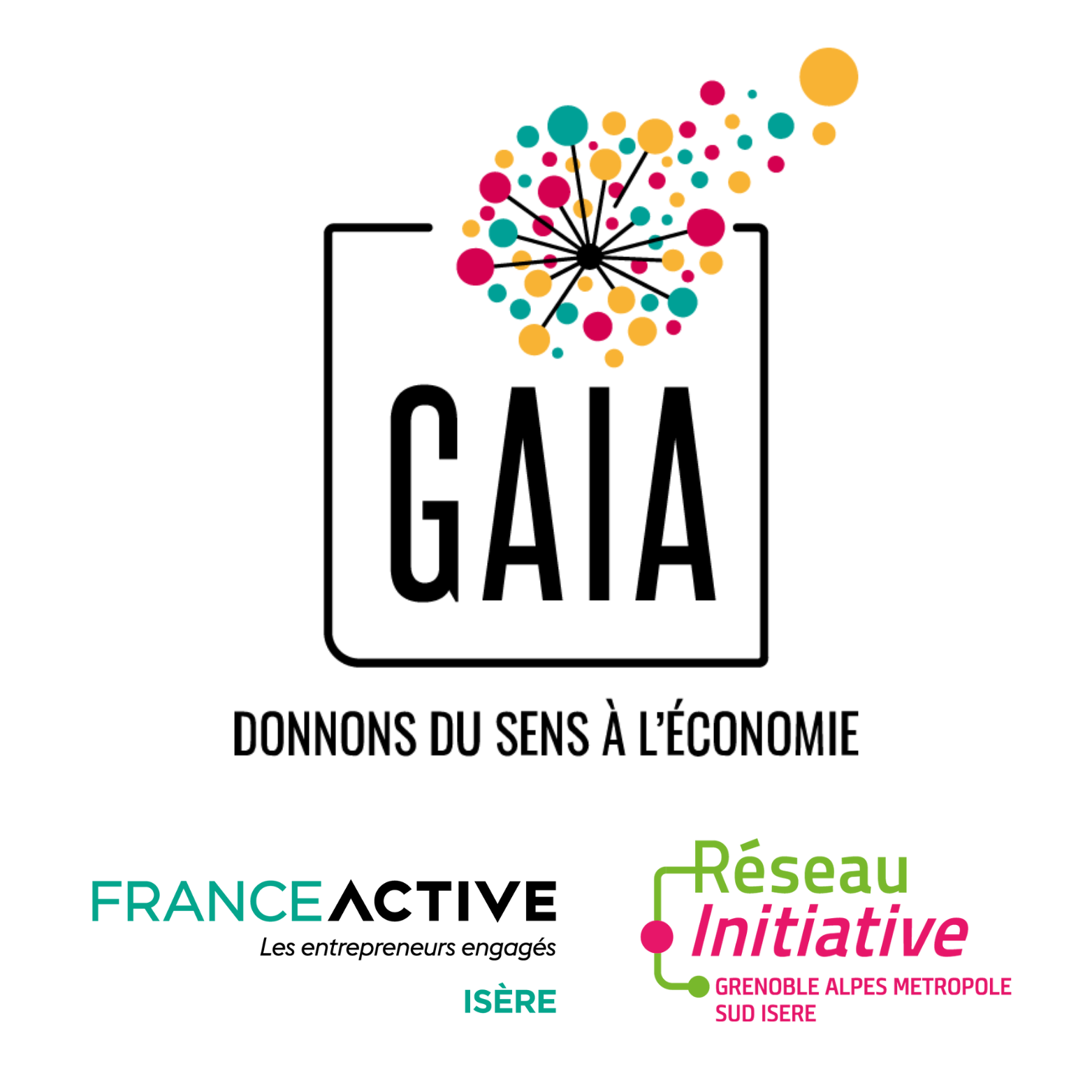 Logo de l&#039;association GRENOBLE ALPES INITIATIVE ACTIVE - Donnons du sens à l&#039;économie