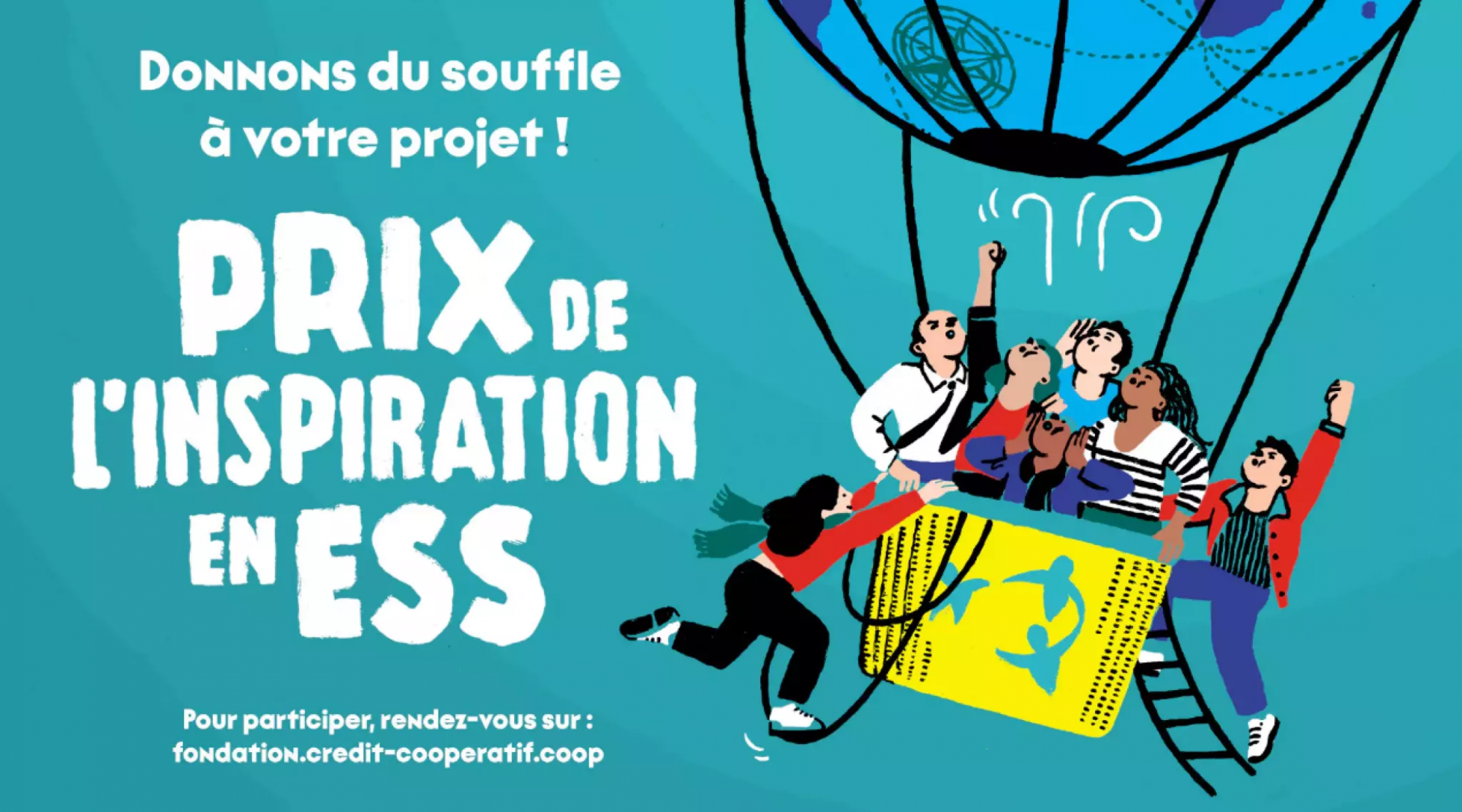 affiche du Prix de l&#039;Inspiration en ESS 2025 de la Fondation du Crédit Coopératif