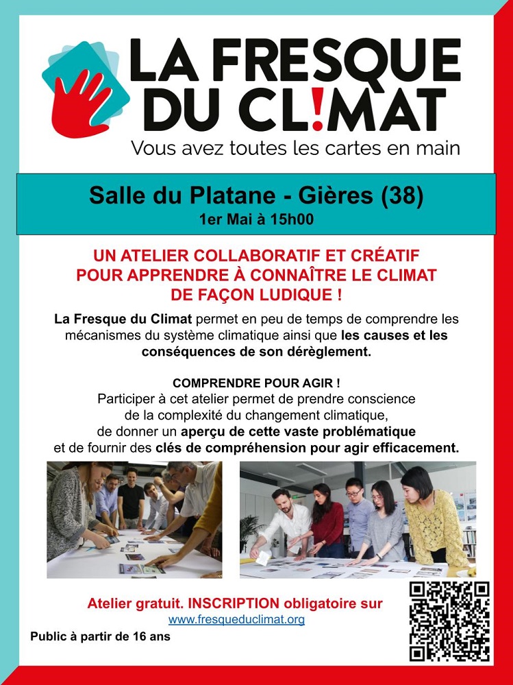 Atelier collaboratif « La Fresque du climat » à Gières