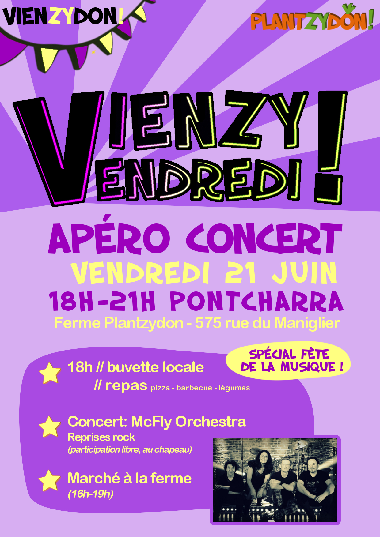Vienzy&rsquo;vendredi – fête de la musique à la ferme