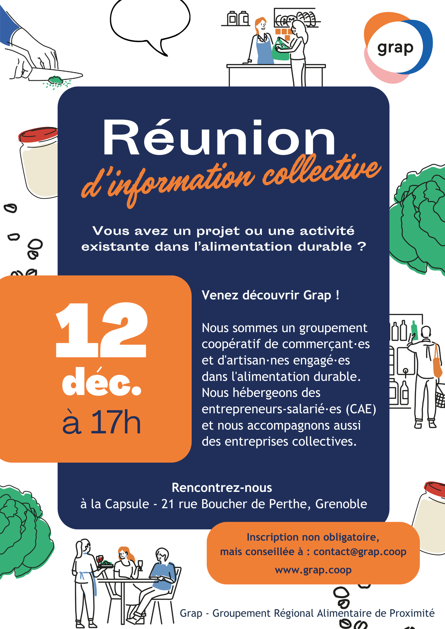 Venez découvrir la coopérative alimentaire GRAP