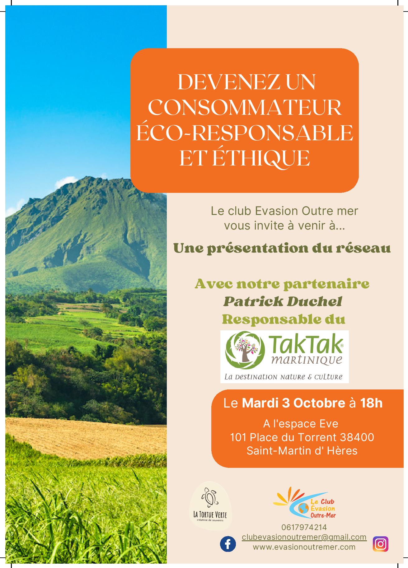 Rencontre avec Patrick Duchel du réseau Tak-Tak devenons des consommateurs éco-responsables et éthiques