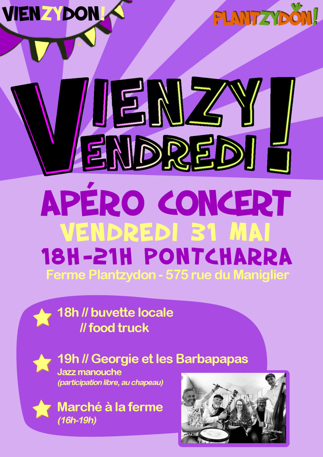 Vienzy vendredi – apéro-concert à la ferme