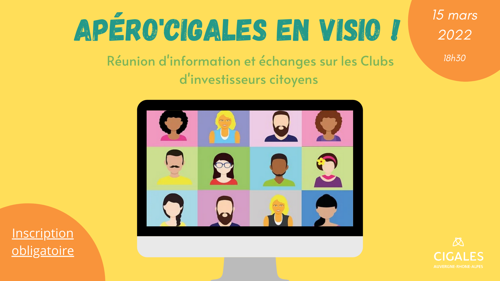 L&rsquo;association des Cigales propose un APERO&rsquo;CIGALES en visio – Grenoble