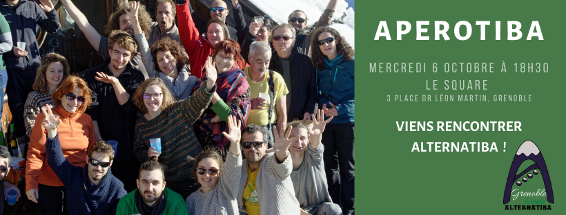 Apérotiba – Soirée de présentation d&rsquo;Alternatiba Grenoble