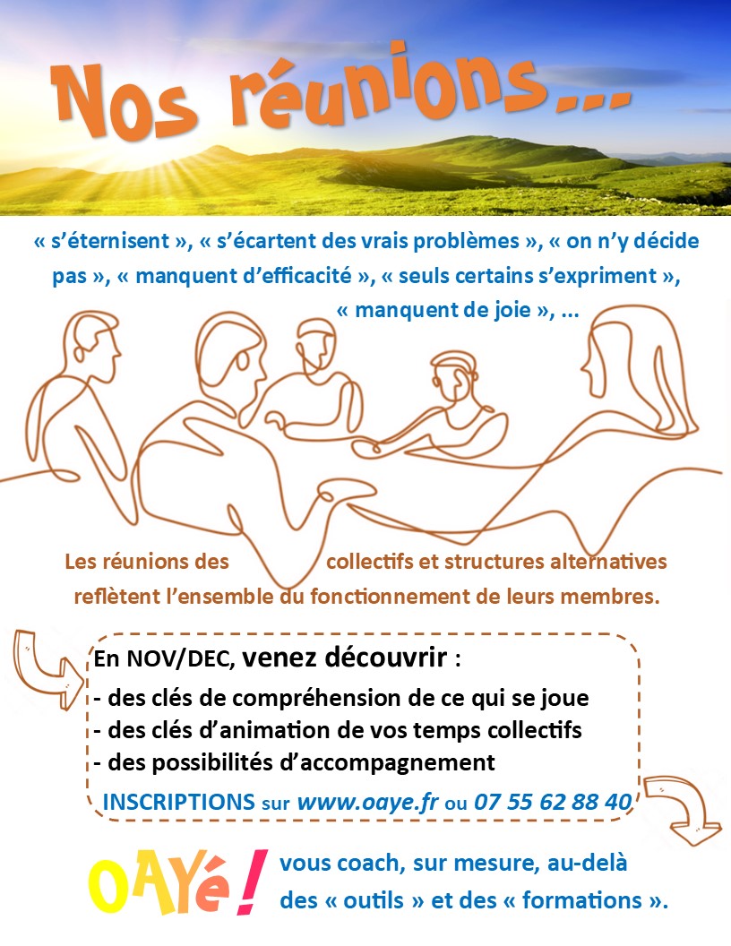 Nos réunions…