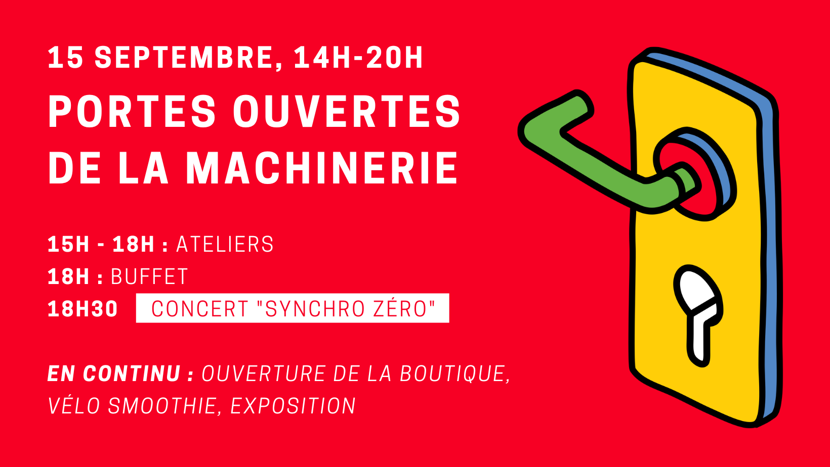 Journées portes ouvertes à  » La Machinerie »