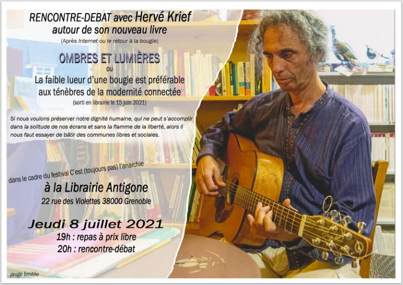 Présentation et débat autour de l’essai Ombres et Lumières d’Hervé Krief – Grenoble (38)