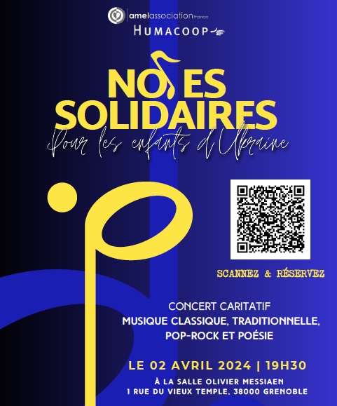 Notes solidaires : Concert pour les enfants d&rsquo;Ukraine