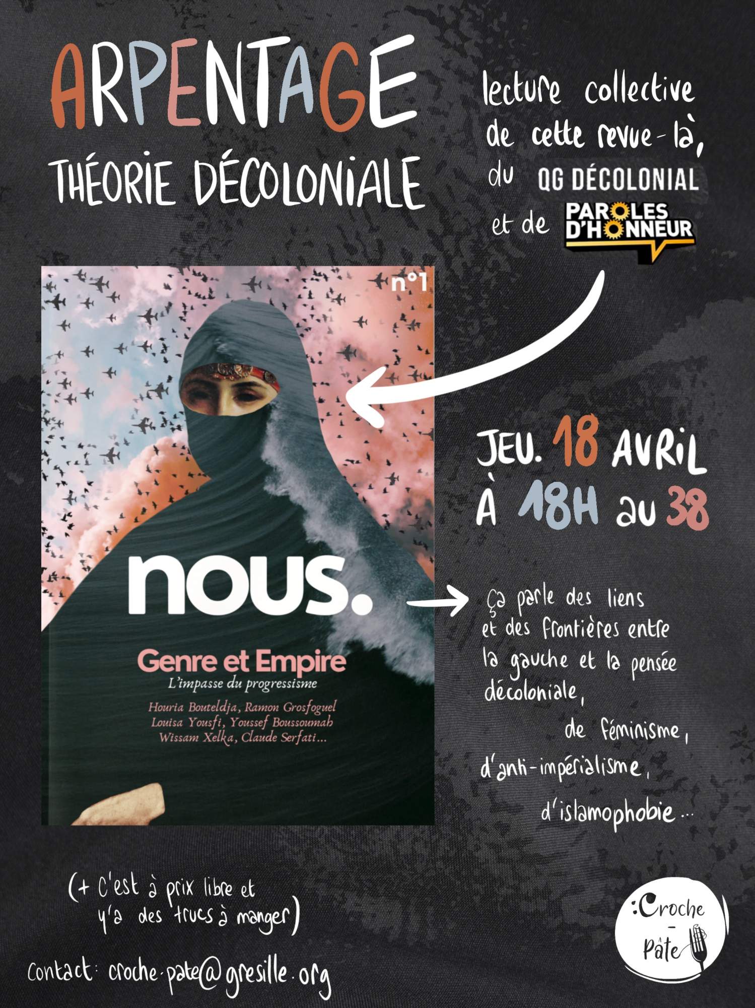 Atelier  » Arpentage, théories décoloniales « 