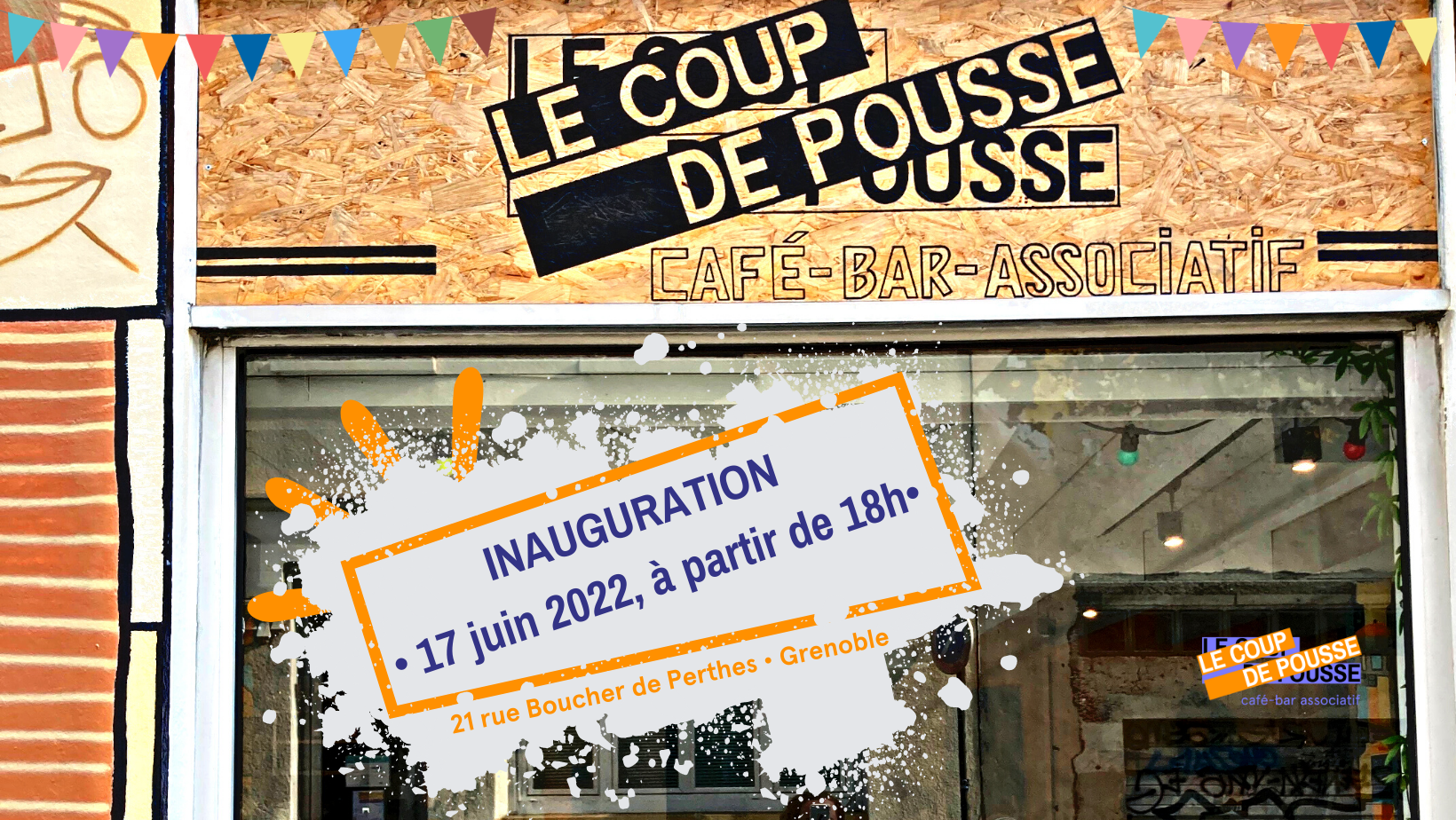 Inauguration du Café bar associatif Le Coup de Pousse