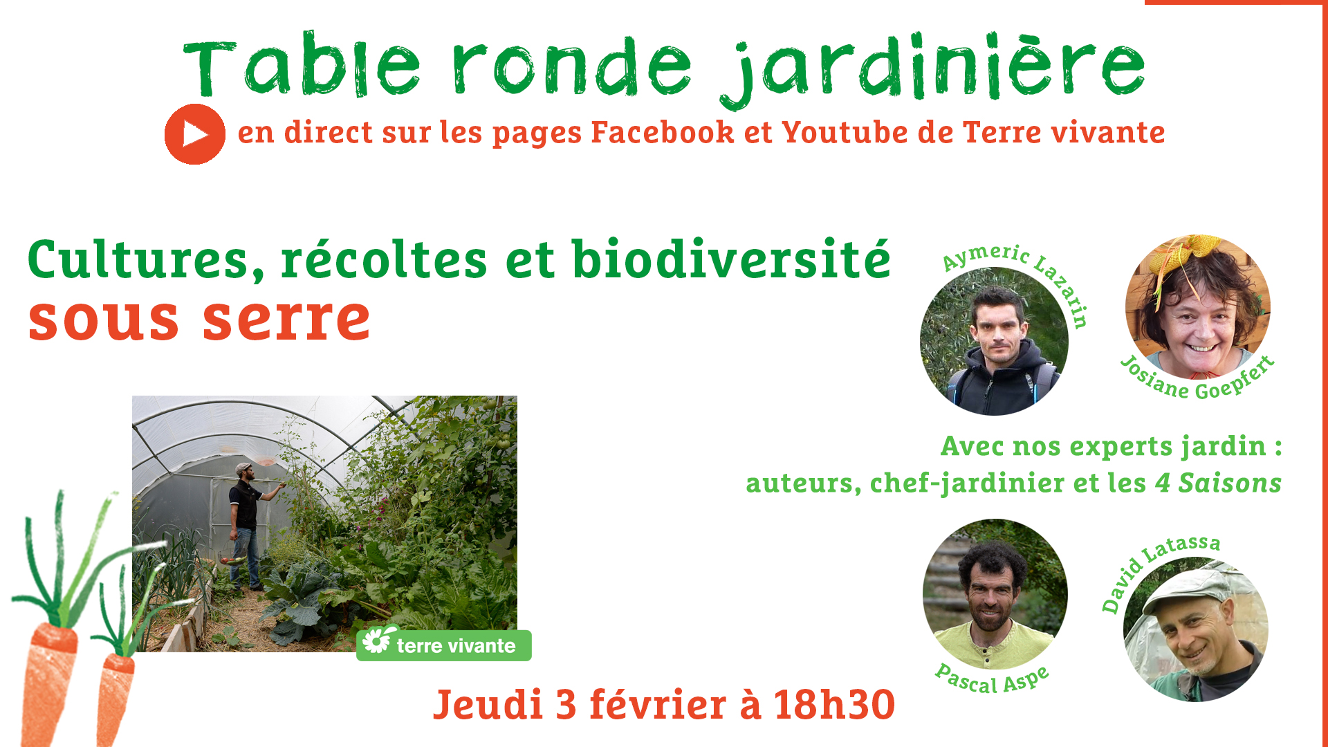 Cultures, récoltes et biodiversité sous serre – Mens (38)