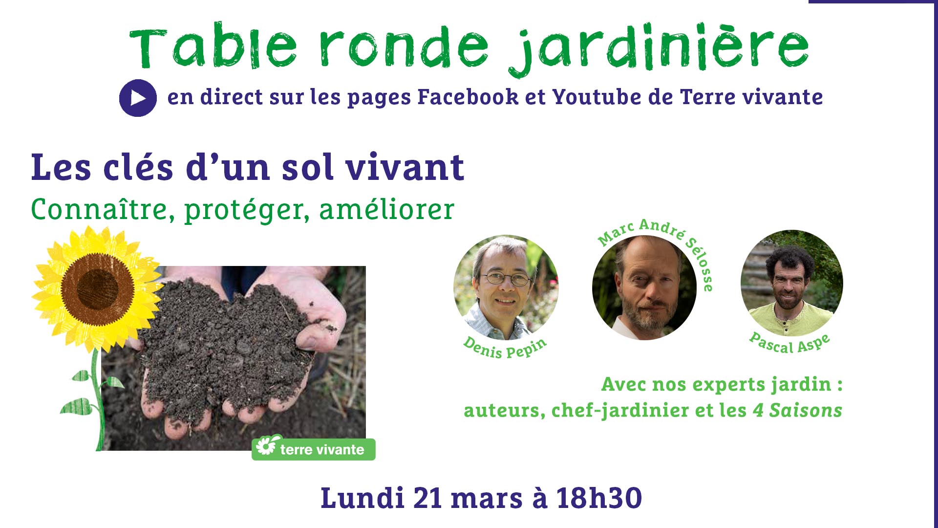 Les clés d&rsquo;un sol vivant – Table ronde jardinière