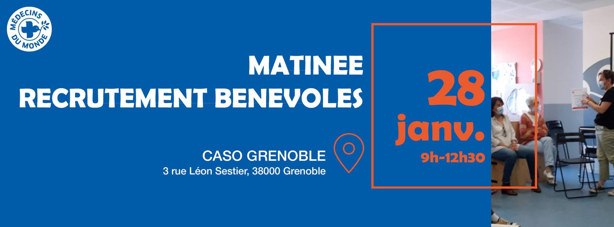 Médecins du Monde Grenoble : Réunion d&rsquo;information et de recrutement bénévoles