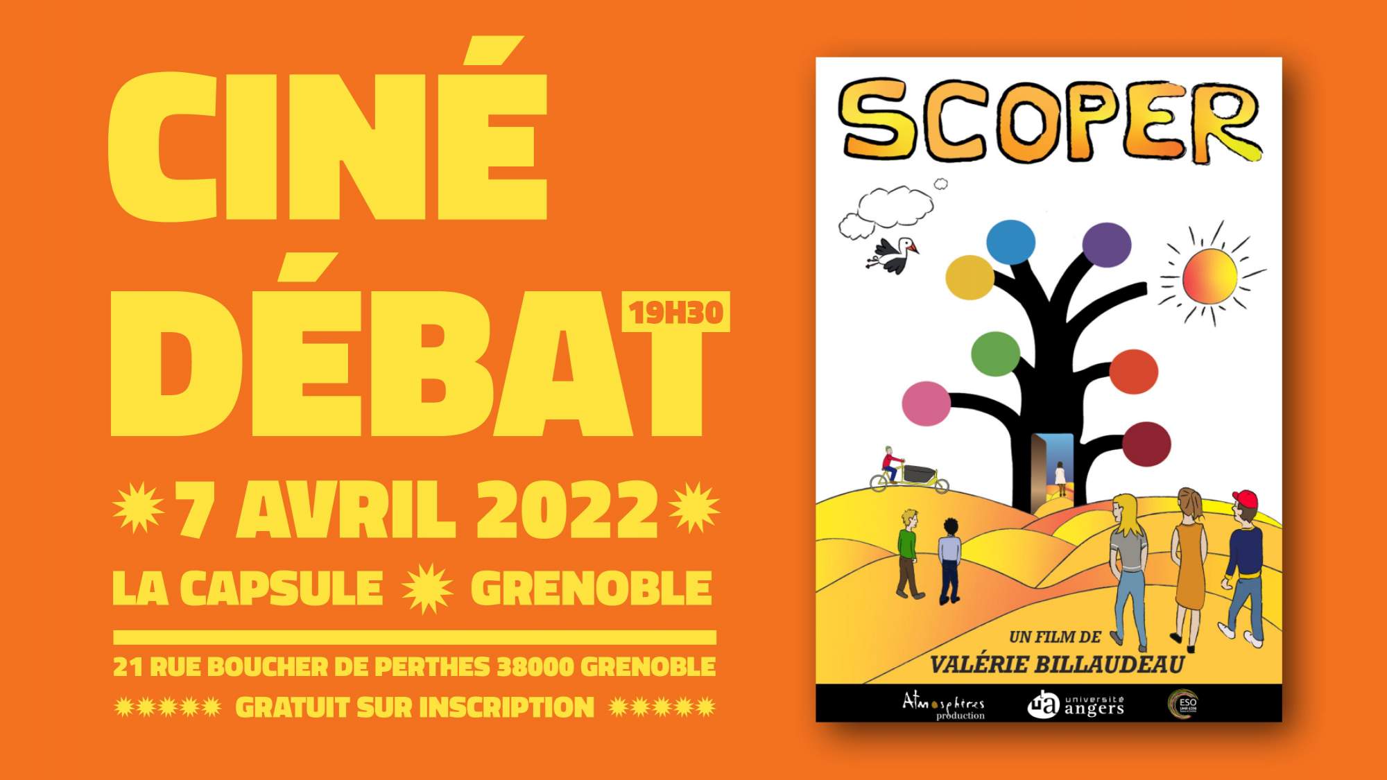 Ce jeudi 7 avril « Projection-débat du documentaire SCOPER » à la Capsule