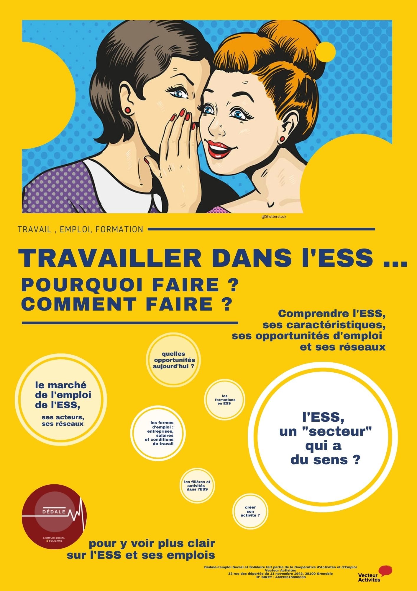 Travailler dans l&rsquo;ESS, pourquoi faire, comment faire ? avec Dédale