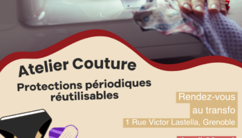 Atelier couture de protections périodiques réutilisables