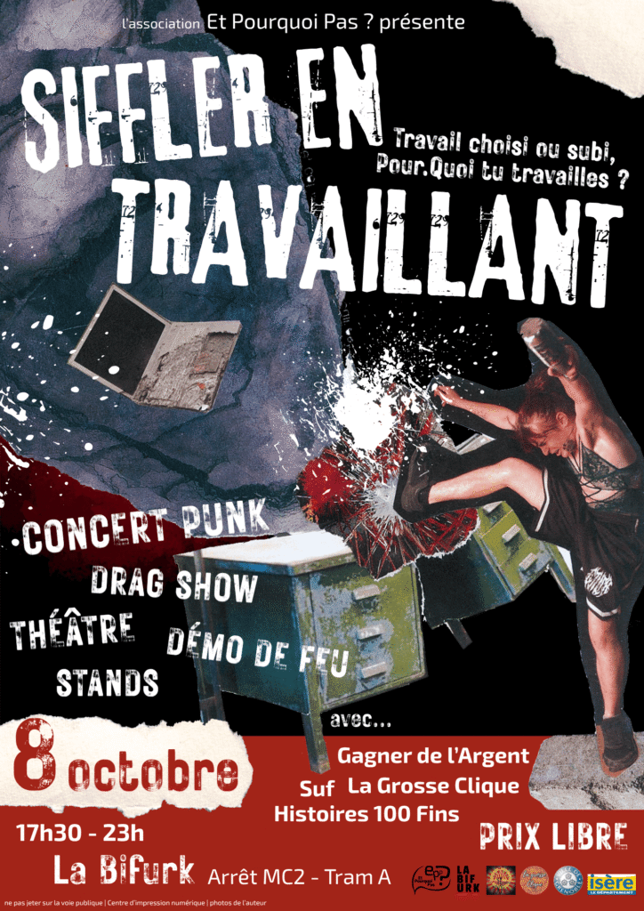 Siffler en travaillant | soirée festive et engagée sur les oppressions liées au travail