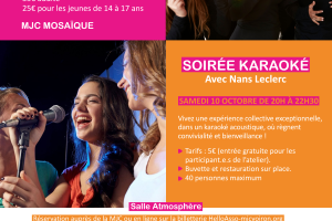 Stage Chant / Karaoké accoustique