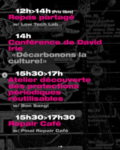 Atelier découverte des protections périodiques réutilisables